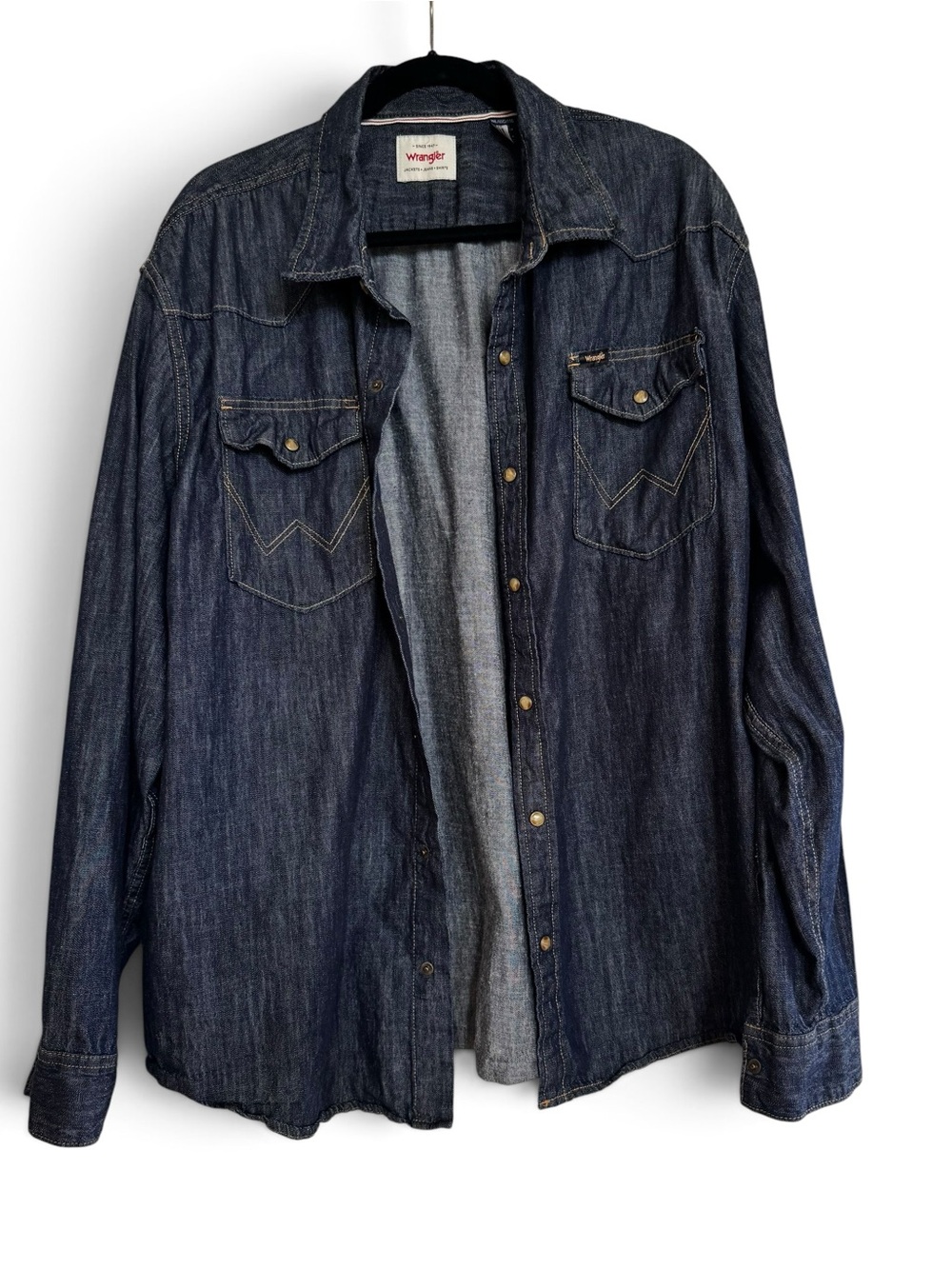 Wrangler dark denim shirt or Jacket XXL - Picture 4 of 12